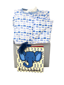 Baby Boy Elephant Basket Bundle Small