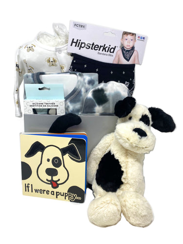 Baby Boy Dog Basket Bundle Medium